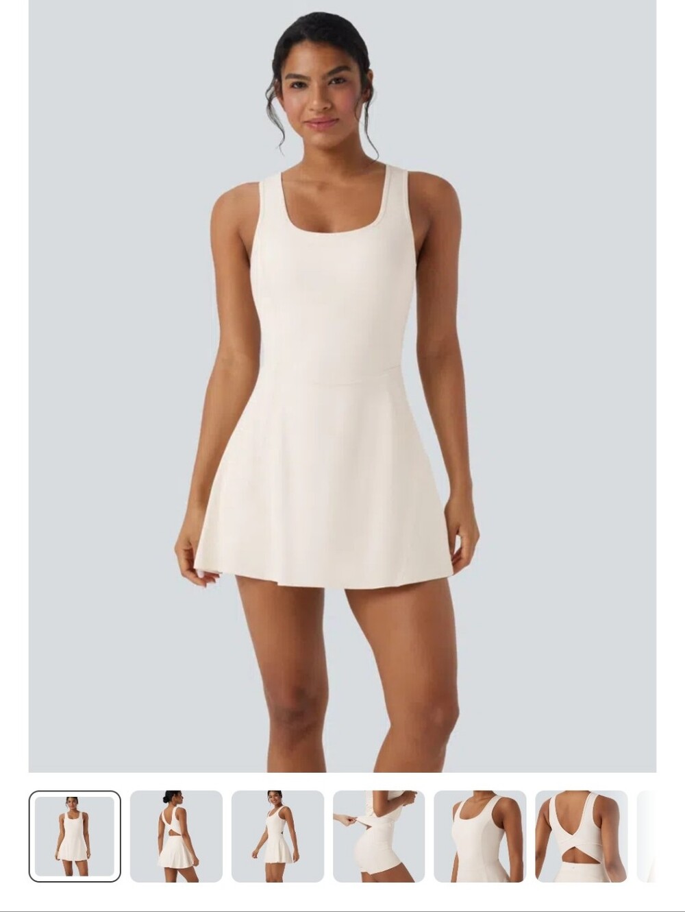 Cream Egret Swim Dress